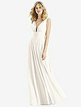 Front View Thumbnail - Ivory & Light Nude Bella Bridesmaids Dress BB109