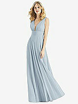 Front View Thumbnail - Mist & Light Nude Bella Bridesmaids Dress BB109