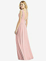 Rear View Thumbnail - Rose - PANTONE Rose Quartz & Light Nude Bella Bridesmaids Dress BB109