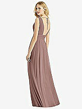 Rear View Thumbnail - Sienna & Light Nude Bella Bridesmaids Dress BB109