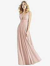 Front View Thumbnail - Toasted Sugar & Light Nude Bella Bridesmaids Dress BB109