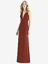 Front View Thumbnail - Auburn Moon & Light Nude Bella Bridesmaids Dress BB111