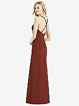 Rear View Thumbnail - Auburn Moon & Light Nude Bella Bridesmaids Dress BB111