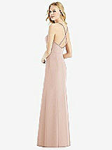 Rear View Thumbnail - Cameo & Light Nude Bella Bridesmaids Dress BB111