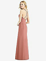 Rear View Thumbnail - Desert Rose & Light Nude Bella Bridesmaids Dress BB111