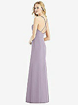 Rear View Thumbnail - Lilac Haze & Light Nude Bella Bridesmaids Dress BB111