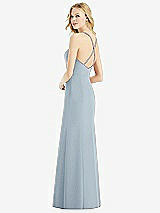 Rear View Thumbnail - Mist & Light Nude Bella Bridesmaids Dress BB111