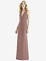 Front View Thumbnail - Sienna & Light Nude Bella Bridesmaids Dress BB111