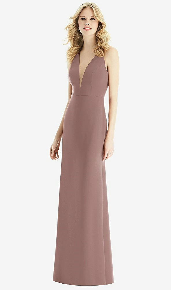 Front View - Sienna & Light Nude Bella Bridesmaids Dress BB111