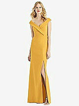 Front View Thumbnail - NYC Yellow Bella Bridesmaids Dress BB112