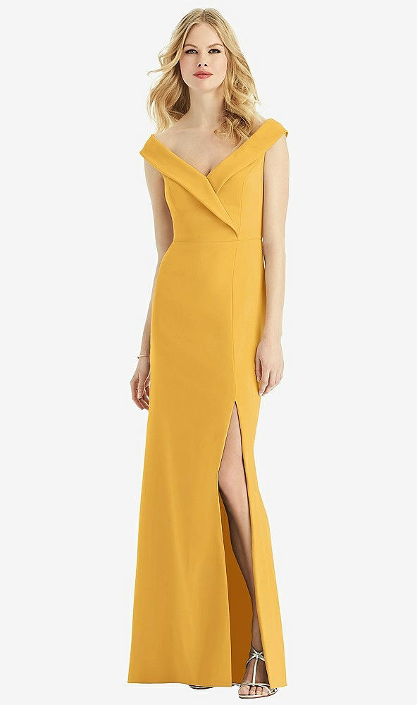 Front View - NYC Yellow Bella Bridesmaids Dress BB112