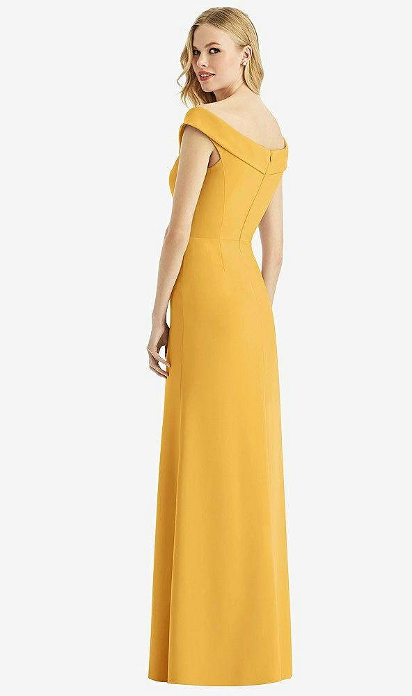 Back View - NYC Yellow Bella Bridesmaids Dress BB112