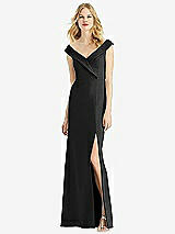 Front View Thumbnail - Black Bella Bridesmaids Dress BB112