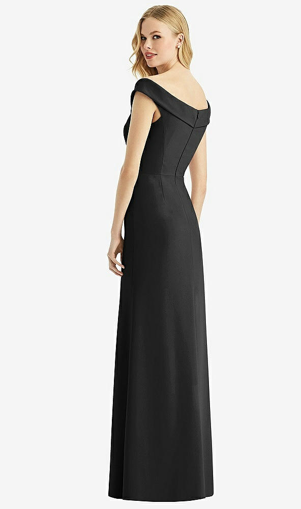 Back View - Black Bella Bridesmaids Dress BB112