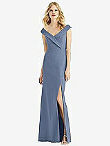 Front View Thumbnail - Larkspur Blue Bella Bridesmaids Dress BB112