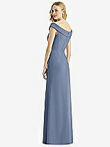 Rear View Thumbnail - Larkspur Blue Bella Bridesmaids Dress BB112