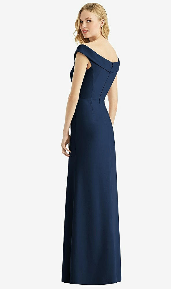 Back View - Midnight Navy Bella Bridesmaids Dress BB112