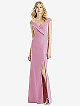 Front View Thumbnail - Powder Pink Bella Bridesmaids Dress BB112