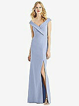 Front View Thumbnail - Sky Blue Bella Bridesmaids Dress BB112