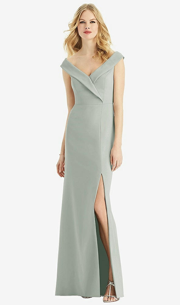 Front View - Willow Green Bella Bridesmaids Dress BB112