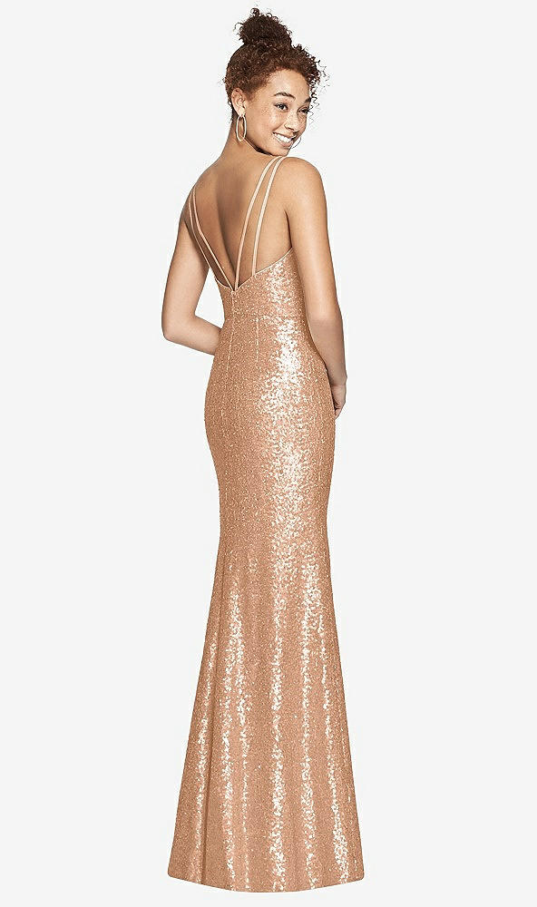 Back View - Copper Rose Dessy Bridesmaid Dress 3010