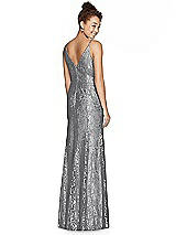 Alt View 2 Thumbnail - Charcoal Gray After Six Bridesmaid Dress 6787