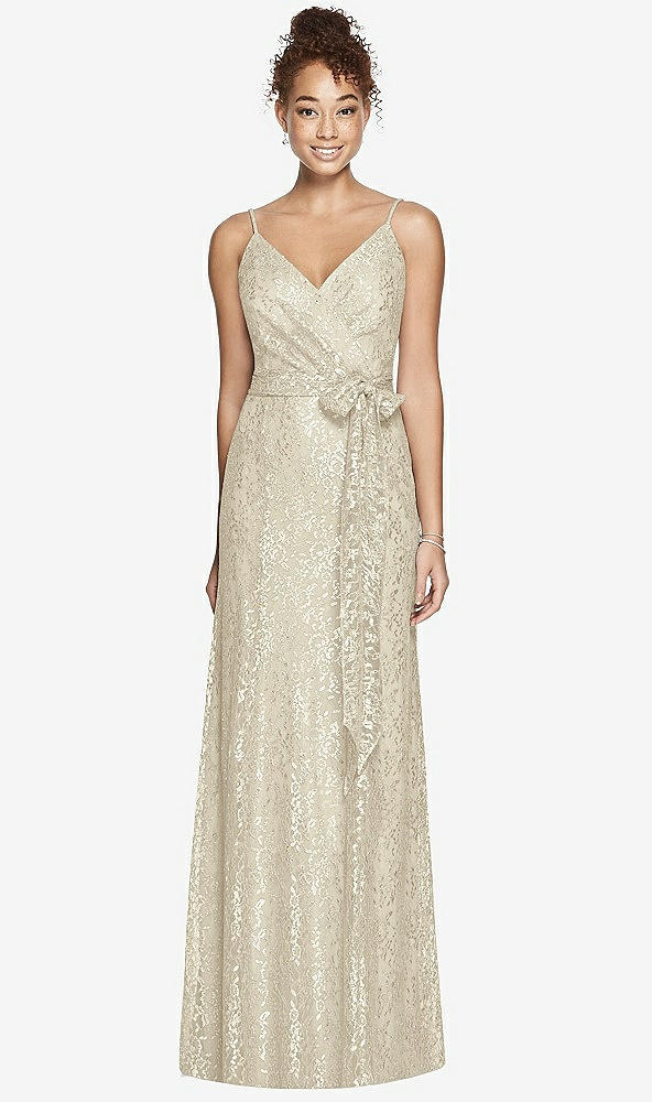 Front View - Champagne After Six Bridesmaid Dress 6787