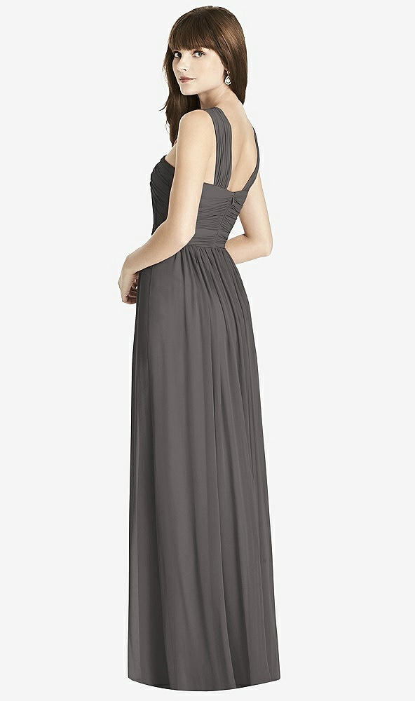 Back View - Caviar Gray After Six Bridesmaid Dress 6785