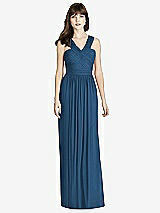 Front View Thumbnail - Dusk Blue After Six Bridesmaid Dress 6785