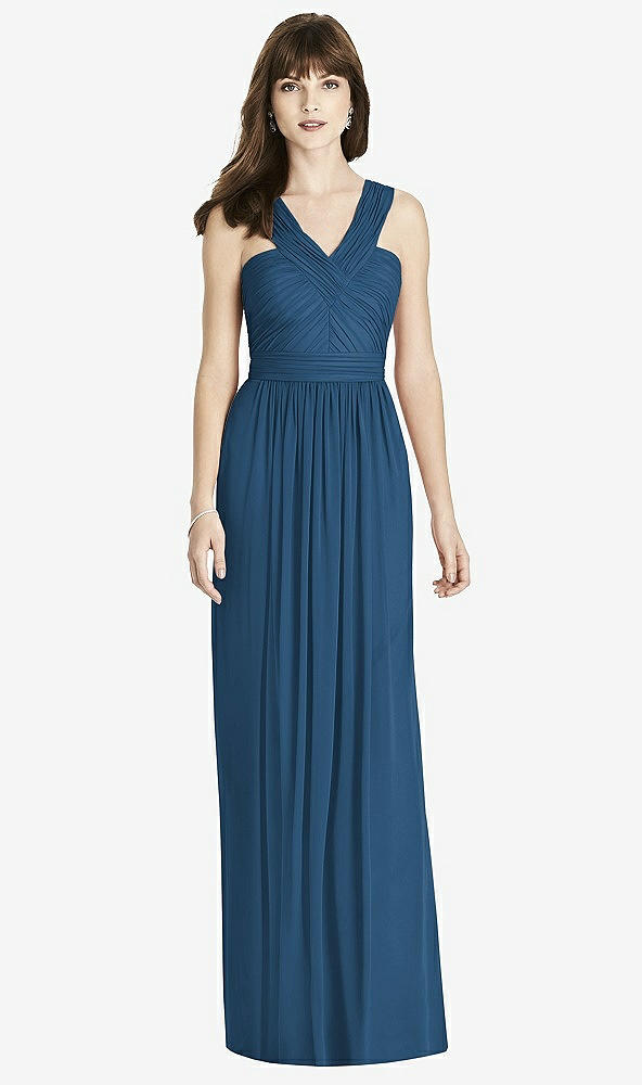 Front View - Dusk Blue After Six Bridesmaid Dress 6785