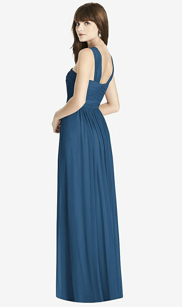 Back View - Dusk Blue After Six Bridesmaid Dress 6785