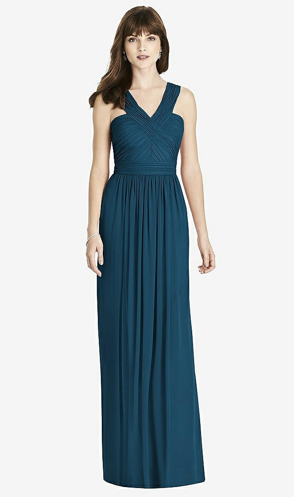 Front View - Atlantic Blue After Six Bridesmaid Dress 6785