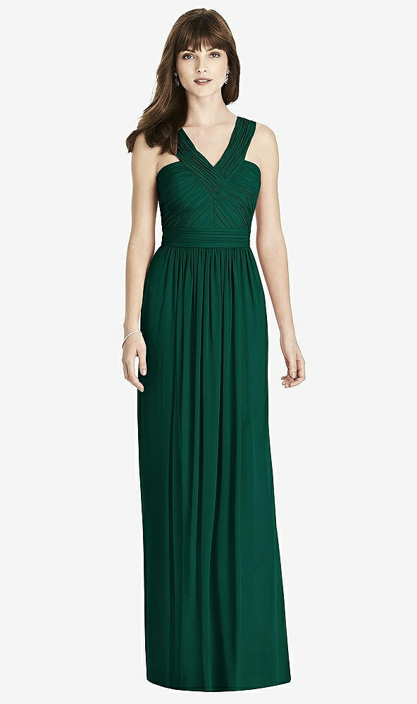 Front View - Hunter Green After Six Bridesmaid Dress 6785