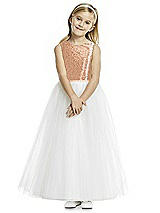 Front View Thumbnail - Copper Rose Flower Girl Dress FL4057