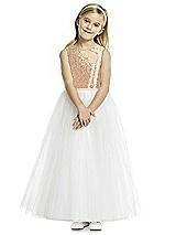 Front View Thumbnail - Rose Gold Flower Girl Dress FL4057