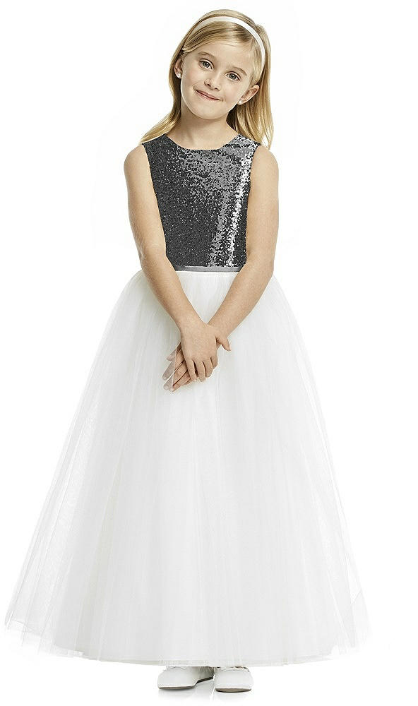 Front View - Stardust Flower Girl Dress FL4057