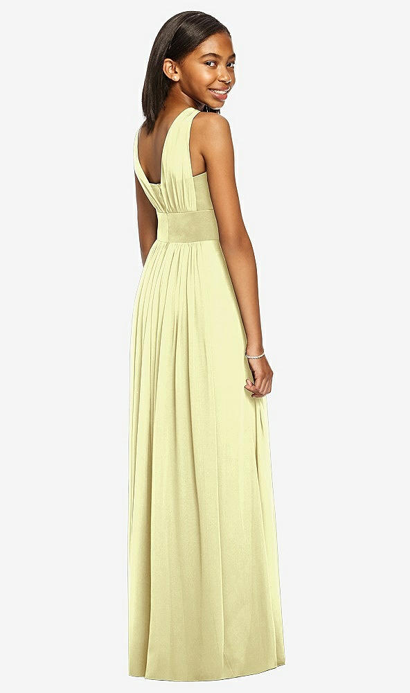 Back View - Butter Yellow Dessy Collection Junior Bridesmaid Dress JR543