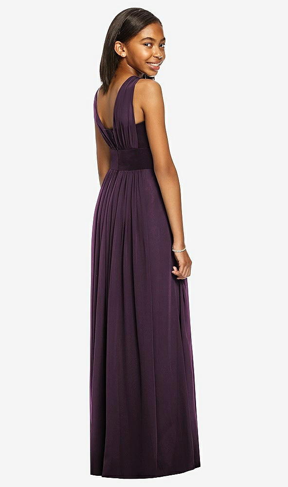 Back View - Aubergine Dessy Collection Junior Bridesmaid Dress JR543