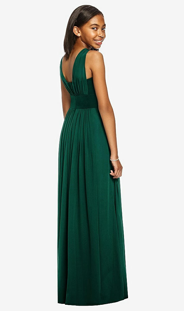 Back View - Hunter Green Dessy Collection Junior Bridesmaid Dress JR543