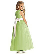 Rear View Thumbnail - Mojito & Blush Flower Girl Dress FL4060