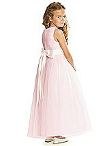 Rear View Thumbnail - Ballet Pink & Blush Flower Girl Dress FL4060