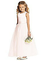 Front View Thumbnail - Blush & Blush Flower Girl Dress FL4060