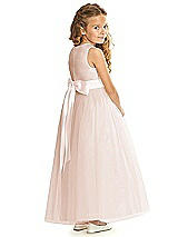 Rear View Thumbnail - Cameo & Blush Flower Girl Dress FL4060