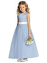 Front View Thumbnail - Cloudy & Blush Flower Girl Dress FL4060