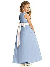 Rear View Thumbnail - Cloudy & Blush Flower Girl Dress FL4060