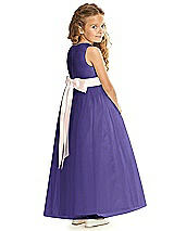 Rear View Thumbnail - Grape & Blush Flower Girl Dress FL4060