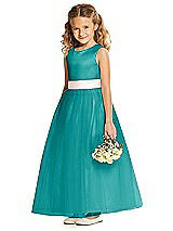 Front View Thumbnail - Jade & Blush Flower Girl Dress FL4060