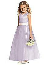 Front View Thumbnail - Lilac Haze & Blush Flower Girl Dress FL4060