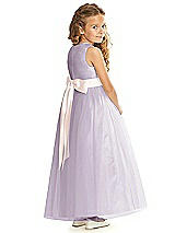 Rear View Thumbnail - Lilac Haze & Blush Flower Girl Dress FL4060