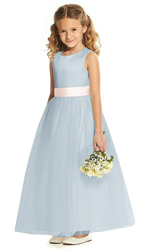 Front View - Mist & Blush Flower Girl Dress FL4060